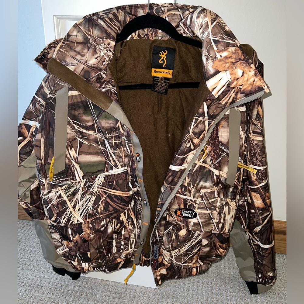 Browning Dirty Bird Real Tree MAX-4 Camo Vari-Tech Hooded Jacket